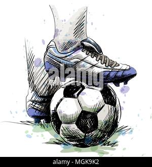 Fußball-Kugel Stock Vektor