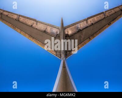 Heckflügel von Jet Airliner Stockfoto