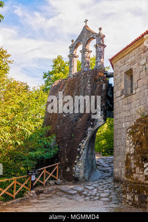 Iglesia rupestre de San Pedro de Rocas. Ourense. Galizien. España Stockfoto