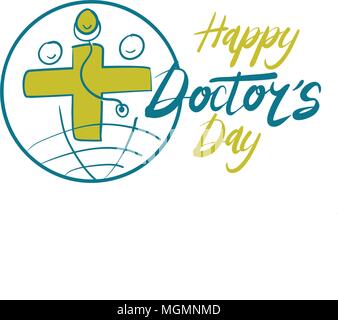 Happy Arzt Tag Stock Vektor