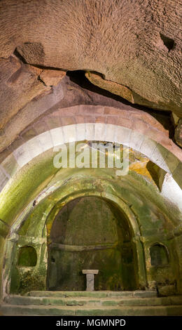 Iglesia rupestre de San Pedro de Rocas. Ourense. Galizien. España Stockfoto