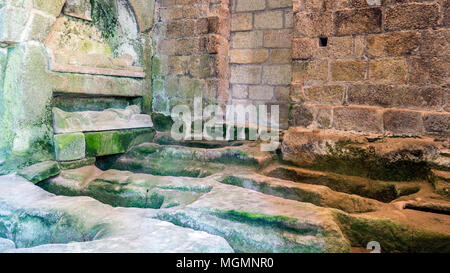 Iglesia rupestre de San Pedro de Rocas. Ourense. Galizien. España Stockfoto