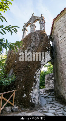 Iglesia rupestre de San Pedro de Rocas. Ourense. Galizien. España Stockfoto