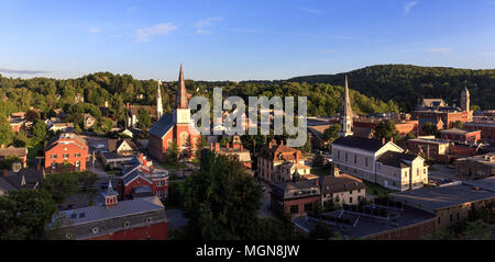 Auf Kirchen und historischen Gebäuden in Montpellier, Vermont Stockfoto