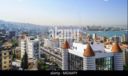 Beirut, die Hauptstadt und größte Stadt des Libanon. Stockfoto