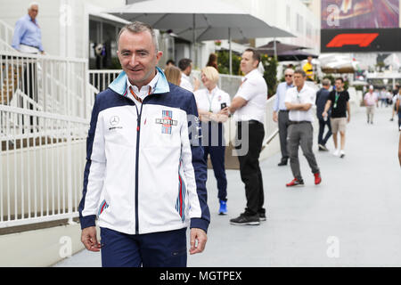 LOWE Paddy (GBR), Chief Technical Officer, Williams F1, Portrait während der Formel-1-Weltmeisterschaft 2018, dem Grand Prix von Europa in Aserbaidschan vom 26. bis 29. April in Baku - 28.04.2018. | Verwendung weltweit Stockfoto