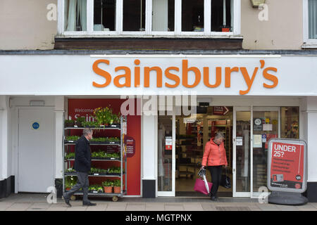 Sainsbury's Supermarkt in Thame, Oxfordshire Stockfoto