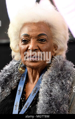 Dortmund, Deutschland. 27 Apr, 2018. Nichelle Nichols am Ziel Star Trek Deutschland Parteitag in der Westfalenhalle. Dortmund, 27.04.2018 | Verwendung der weltweiten Kredit: dpa Picture alliance/Alamy leben Nachrichten Stockfoto