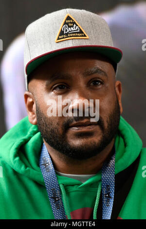 Dortmund, Deutschland. 27 Apr, 2018. Cirroc Lofton am Ziel Star Trek Deutschland Parteitag in der Westfalenhalle. Dortmund, 27.04.2018 | Verwendung der weltweiten Kredit: dpa Picture alliance/Alamy leben Nachrichten Stockfoto