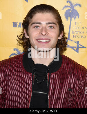 Beverly Hills, USA. 28 Apr, 2018. Ryan Ochoa kommt an der 13. jährlichen Los Angeles Jewish Film Festival LA premiere des "Samuel Project' an der Laemmle Music Hall am Samstag, 28, 2018. Credit: Foto Access/Alamy leben Nachrichten Stockfoto