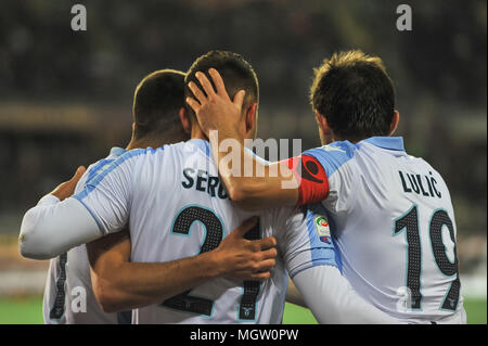 Turin, Italien. 29 Apr, 2018. Während der Serie ein Fußballspiel zwischen Torino FC und SS Lazio im Stadio Grande Torino am 29 April, 2018 in Turin, Italien. Quelle: FABIO UDINE/Alamy leben Nachrichten Stockfoto