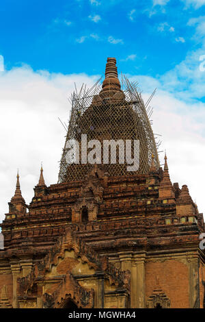 Htilominlo Tempel, Bagan Archäologische Zone, Burma. Es wurde während der Regierungszeit von König Htilominlo gebaut Stockfoto