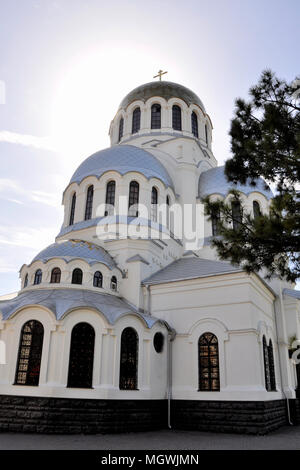 Berühmten Alexander-newski-orthodoxen Kirche in Kamjanez-podilskyj, Ukraine. Stockfoto