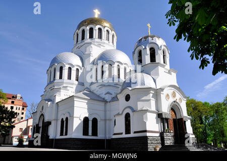 Berühmten Alexander-newski-orthodoxen Kirche in Kamjanez-podilskyj, Ukraine. Stockfoto