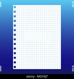 Blatt Hefte in einer Box auf weißem Hintergrund Vektor-illustration isoliert Stock Vektor