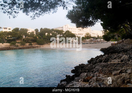 Cala Dor, Mallorca am frühen Morgen. Stockfoto