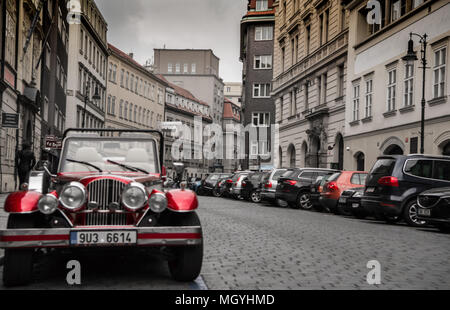 Oldtimer im Herzen der Stadt Stockfoto