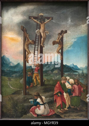 Albrecht Altdorfer (Ca. 1480-1538), Kreuzigung/Christus am Kreuz zwischen zwei Dieben, ca 1526. Christus am Kreuz zwischen den Schächern. Stockfoto