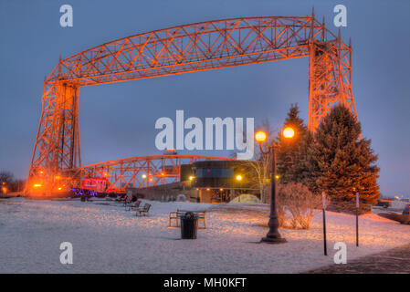 Canal Park ist ein beliebtes Reiseziel in Duluth, Minnesota am Lake Superior Stockfoto