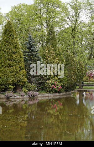 Strathaven Park, John hastie Park, South Lanarkshire an einem sonnigen Tag Stockfoto