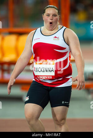 Women's Schoß Put-Commonwealth Spiele 2018 Stockfoto