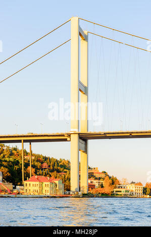 Bosporus Brücke, eine Brücke, die verbindet Europa und Asien, Istanbul, Türkei Stockfoto