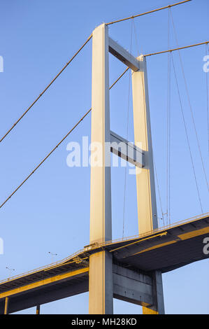 Bosporus Brücke, eine Brücke, die verbindet Europa und Asien, Istanbul, Türkei Stockfoto