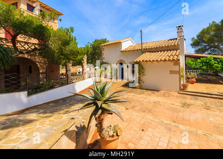 Mit den typischen spanischen Haus in Cala Figuera, Mallorca, Spanien Stockfoto