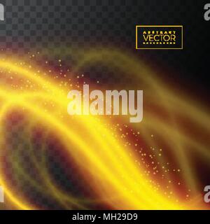 Abstrakte glänzend Lichteffekt Textur auf transparenten Hintergrund, Vector Illustration. Stock Vektor