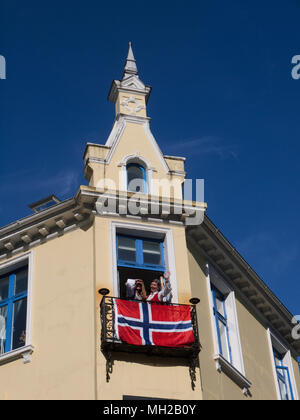 Die norwegische Verfassung Tag, den 17. Mai, syttende Mai Stockfoto