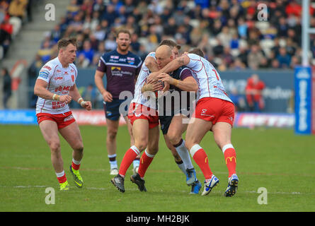 29. April 2018, Lightstream Stadion, Hull, England; Betfred Super League Rugby, Runde 13, Rumpf Kr v Leeds Rhinos; Carl Ablett von Leeds Rhinos, ta Stockfoto