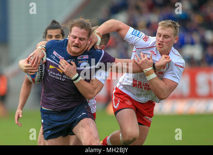 29. April 2018, Lightstream Stadion, Hull, England; Betfred Super League Rugby, Runde 13, Rumpf Kr v Leeds Rhinos; Anthony Mullaly von Leeds Rhinos Powe Stockfoto