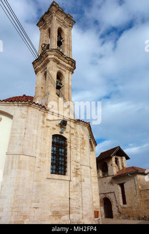 Kloster des Heiligen Kreuzes, omodos Dorf, Troodos-gebirge, Zypern Stockfoto