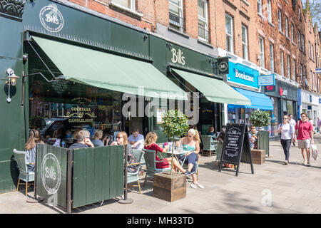 "Bill's Restaurant "Cafe, Chiswick High Road, Chiswick, London Borough von Hounslow, Greater London, England, Vereinigtes Königreich Stockfoto