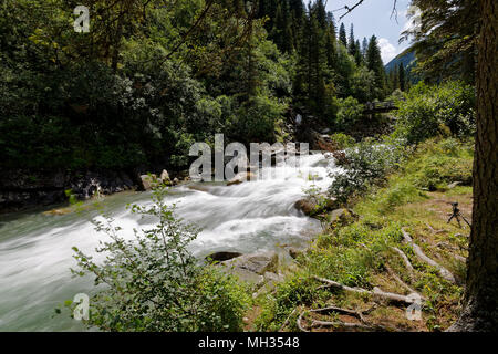 Krimmler Wasserfälle - Österreich. Krimmler Wasserfälle - Österreich Stockfoto