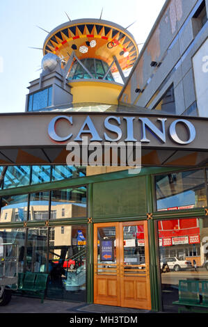 Christchurch, Neuseeland - 29 Oktober, 2011: Christchurch Casino öffnet für die folgenden verheerenden Februar 2011 Erdbeben. Stockfoto