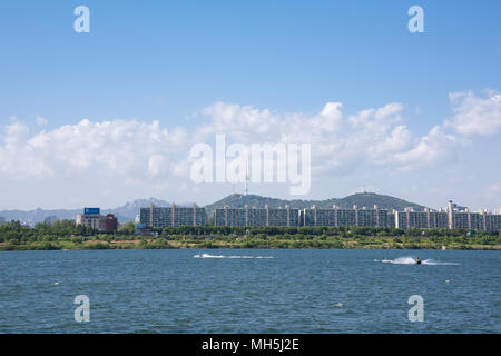 Hangang Fluss in Seoul, Südkorea. Stockfoto
