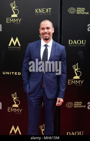 Bryton James in der Ankunftshalle für 45th jährliche Daytime Emmy Awards, Pasadena Civic Center, Pasadena, CA April 29, 2018. Foto von: Priscilla Grant/Everett Collection Stockfoto