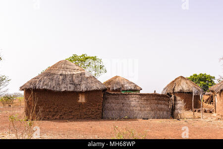 Alte Armenhaus des ghanaischen Volkes, Ghana, Afrika Stockfoto