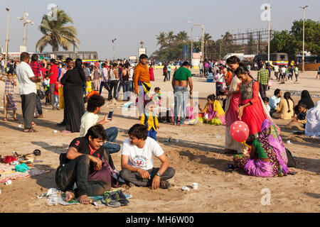 Juhu Beach am Tag der Republik, Mumbai, Indien Stockfoto