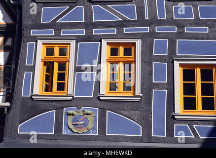 Das schiefe Haus, Altstadt, Idstein Stockfoto