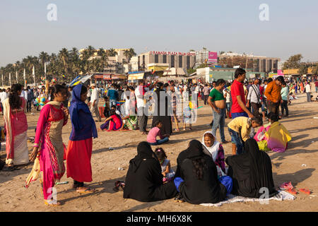 Juhu Beach am Tag der Republik, Mumbai, Indien Stockfoto