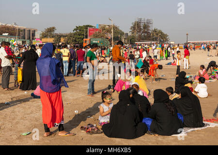 Juhu Beach am Tag der Republik, Mumbai, Indien Stockfoto