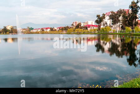 See und Park in Batumi Georgien Stadt. Stockfoto