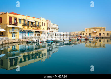 Rethymno venezianischen Habor in Kreta, Griechenland Stockfoto