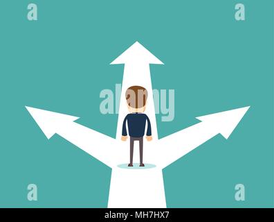Unternehmerische Entscheidung Konzept Vector Illustration. Stock Vektor