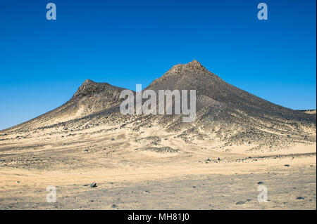 Schwarze Wüste, Oase Bahariya, Ägypten, Afrika Stockfoto