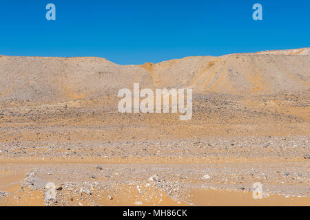 Sanddünen in der Wüste in Ägypten Stockfoto