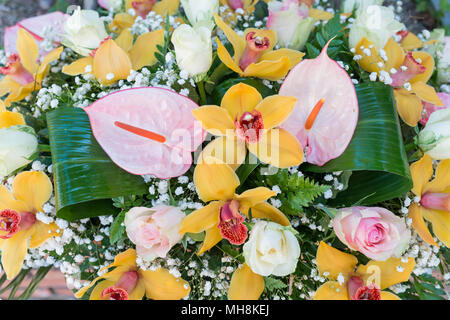 Strauß mit Blumen als Lily Stockfoto