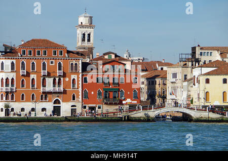 Venedig, Italien - 14 April 2018: Blick auf Venedig Italien Stadtbild, 14. April 2018 in Venedig, Italien Stockfoto